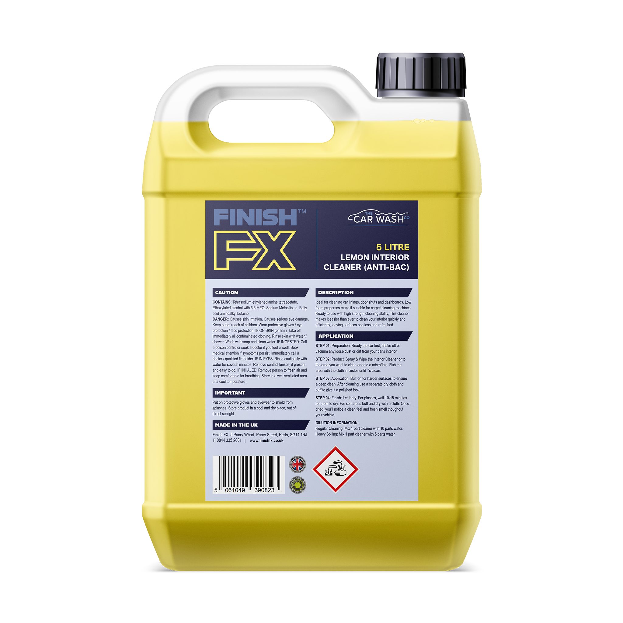 Lemon Interior Cleaner (Anti-Bacterial)